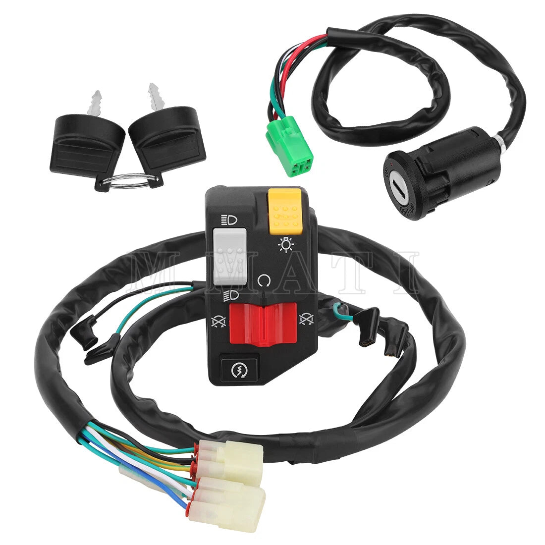 Start Stop Switch & Ignition Key Switch for Honda Sportrax 400 TRX400EX (2008)