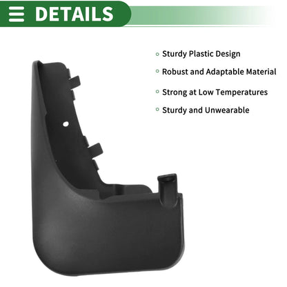 Mud Flaps Splash Guards for Lincoln Aviator (2019–2022) W/ Mounts