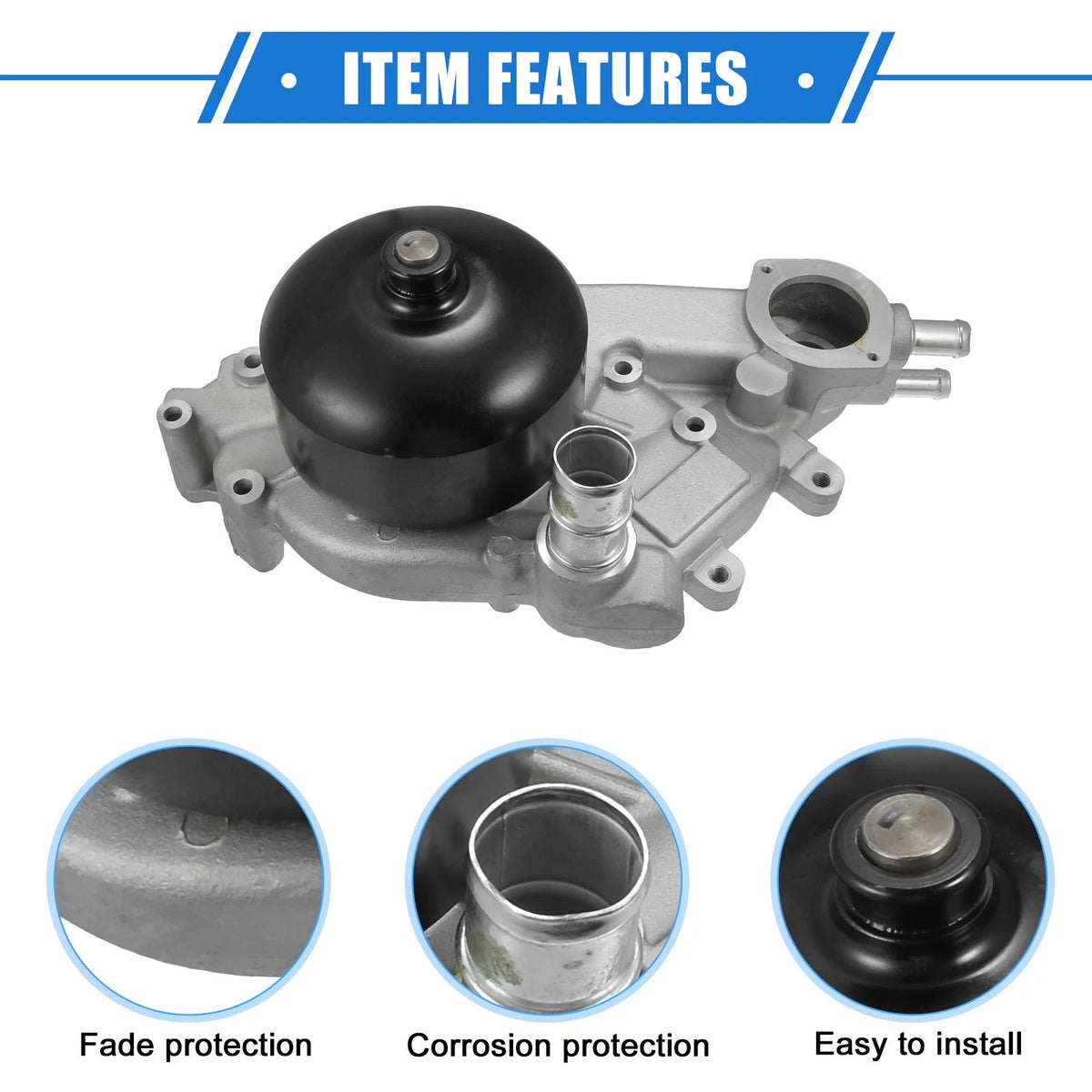 Engine Water Pump Cooling Inverter for Chevrolet Silverado 1500 (2014–2019)