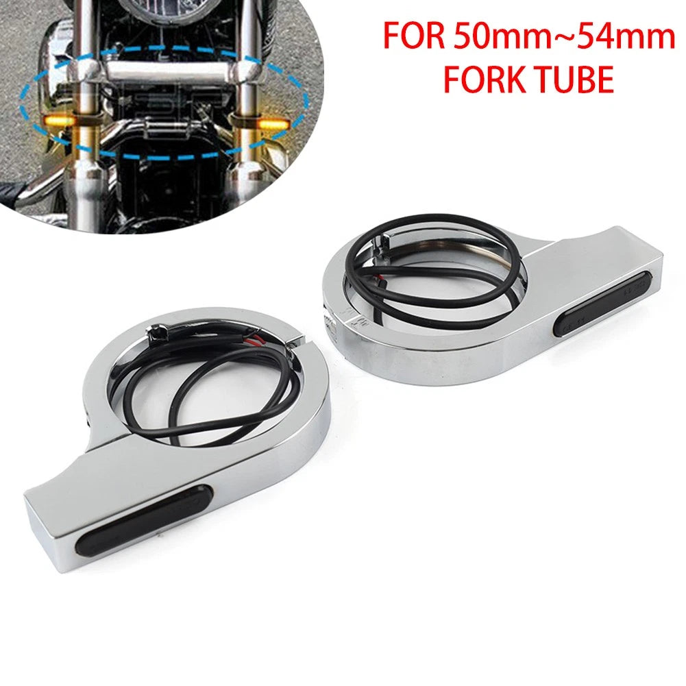 Chrome LED Turn Signal Light Indicator for Harley Touring
