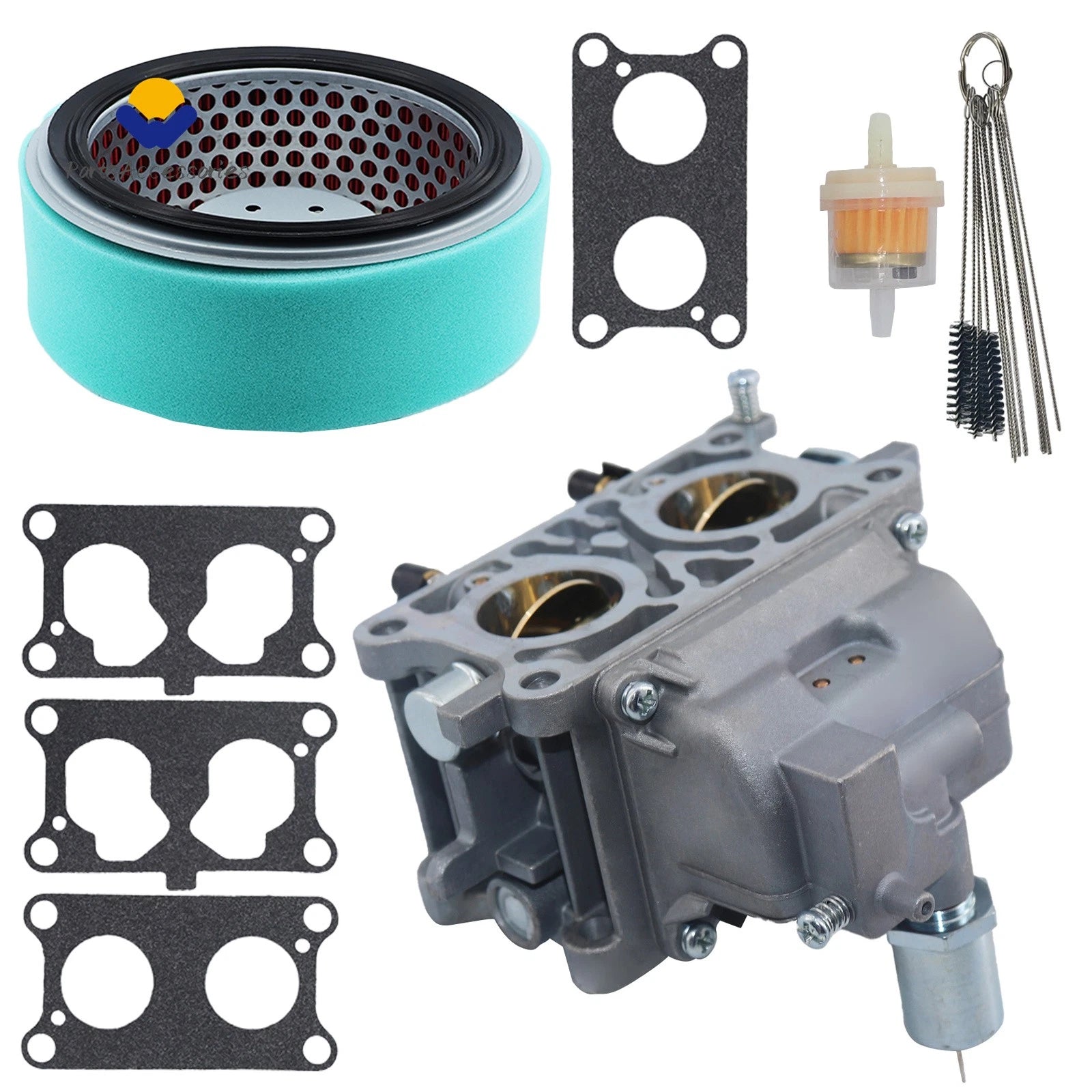 Carburetor and Air Filter for Kawasaki FD750D (1999–2005) 15003-2795 15004-1047 15003-2781