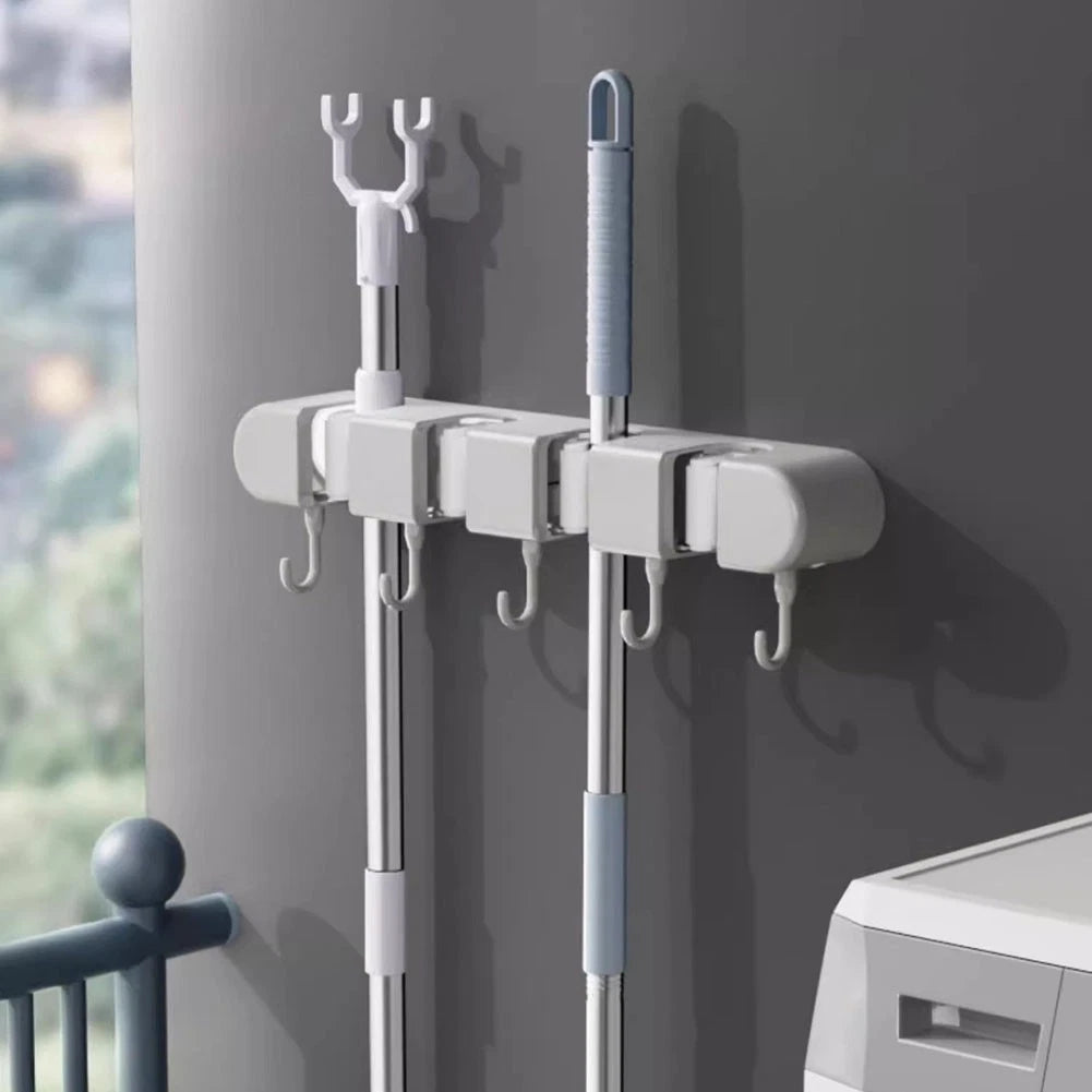 Broom Mop Hook Organizer for Home Cleaning Tools