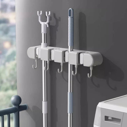 Broom Mop Hook Organizer for Home Cleaning Tools