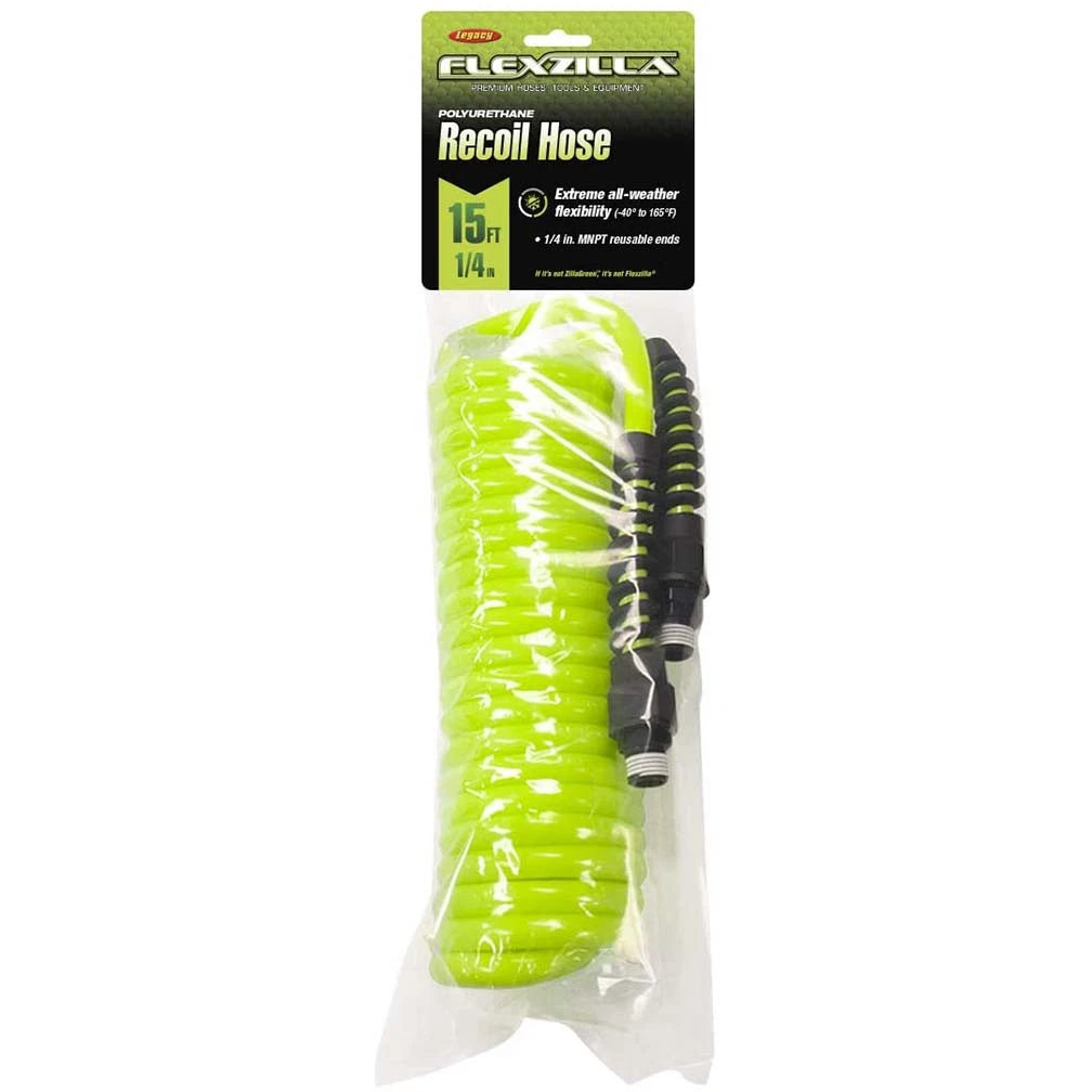 Flexzilla 1/4" x 15' Polyurethane Recoil Hose for (2014–2023)