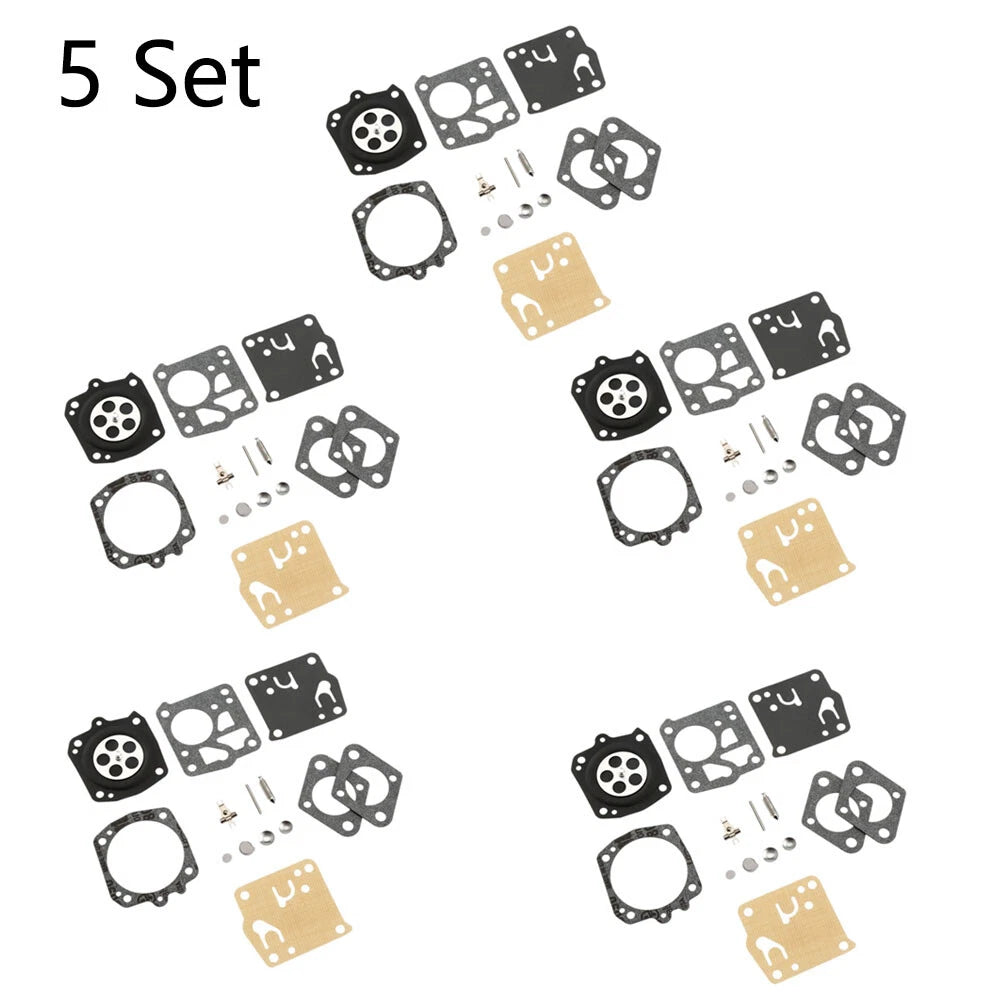Set of 5 Carburetor Gasket Kit for Tillotson RK-23HS RK-17HS Homelite X-12