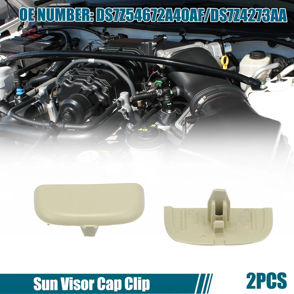 Sun Visor Clip Set Replacement for Beige Ford Edge (2015–2023)