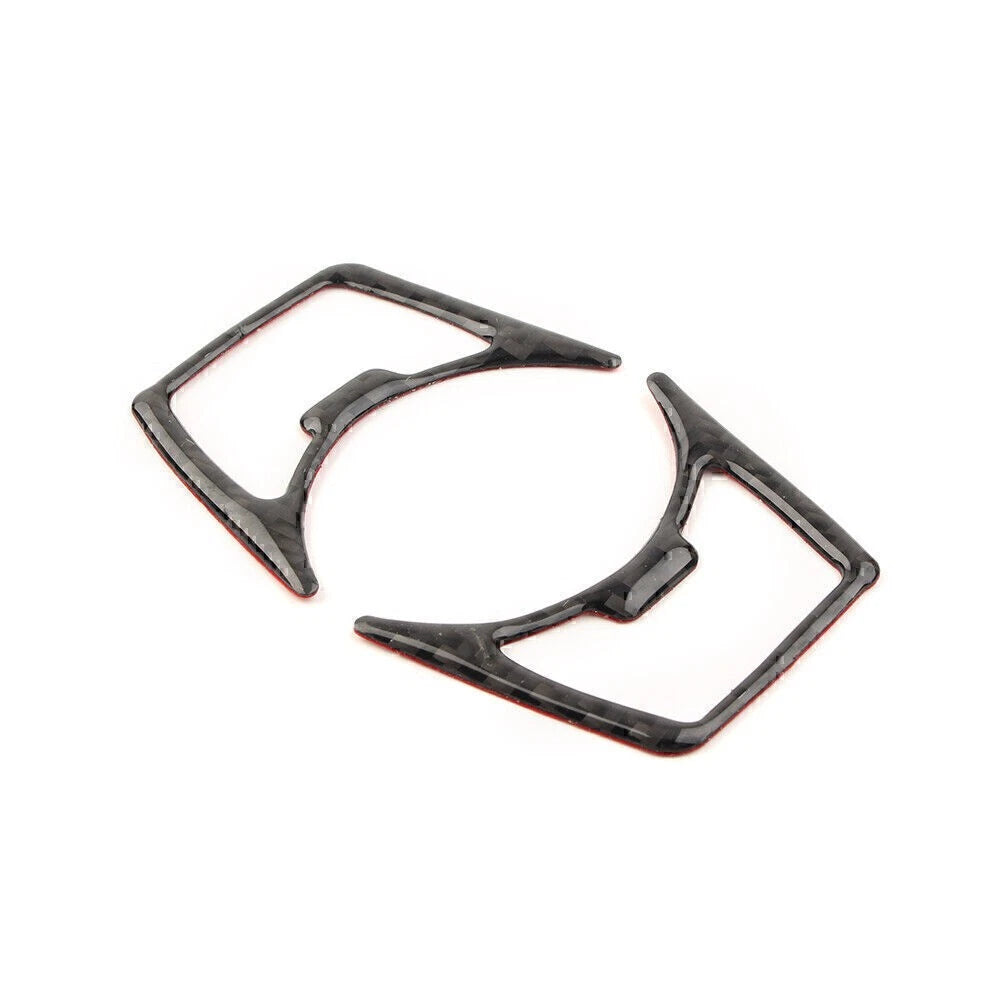 Carbon Fiber Car Headlight Switch Cover Frame Trim For Ford Mustang 2015-2019 cl