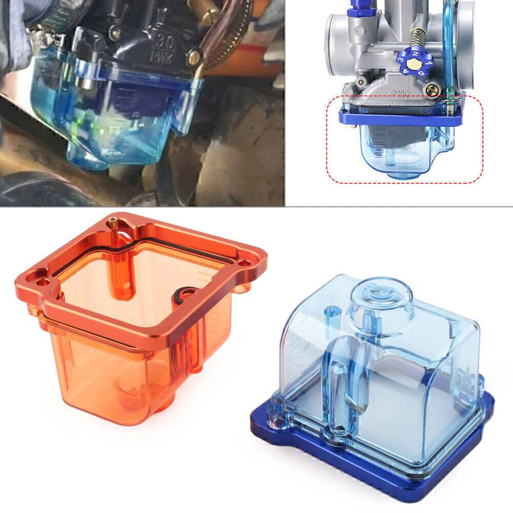 Carburetor Bottom Float Bowl Plastic Shell for I/II/III Carb (Orange Transparent)
