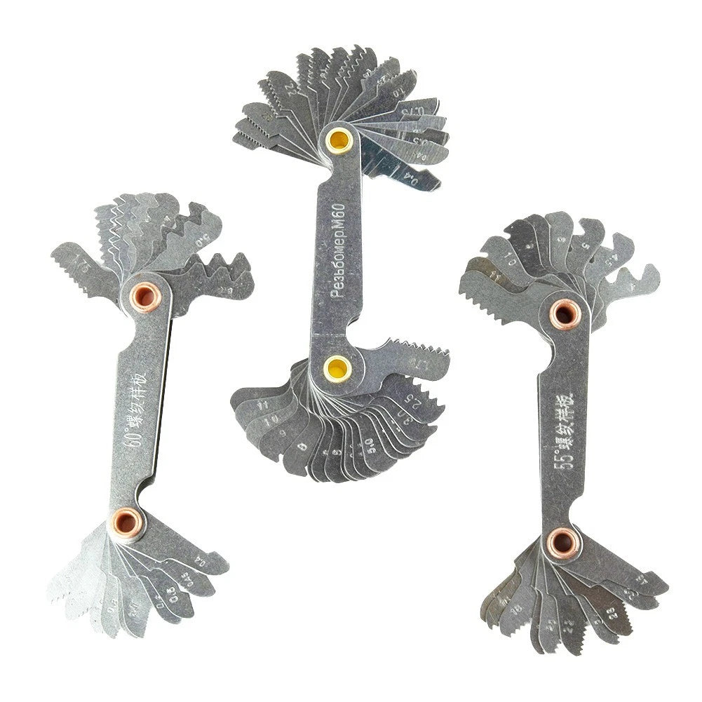 Set of 4 Thread Gauges for Manual Measurement Tools