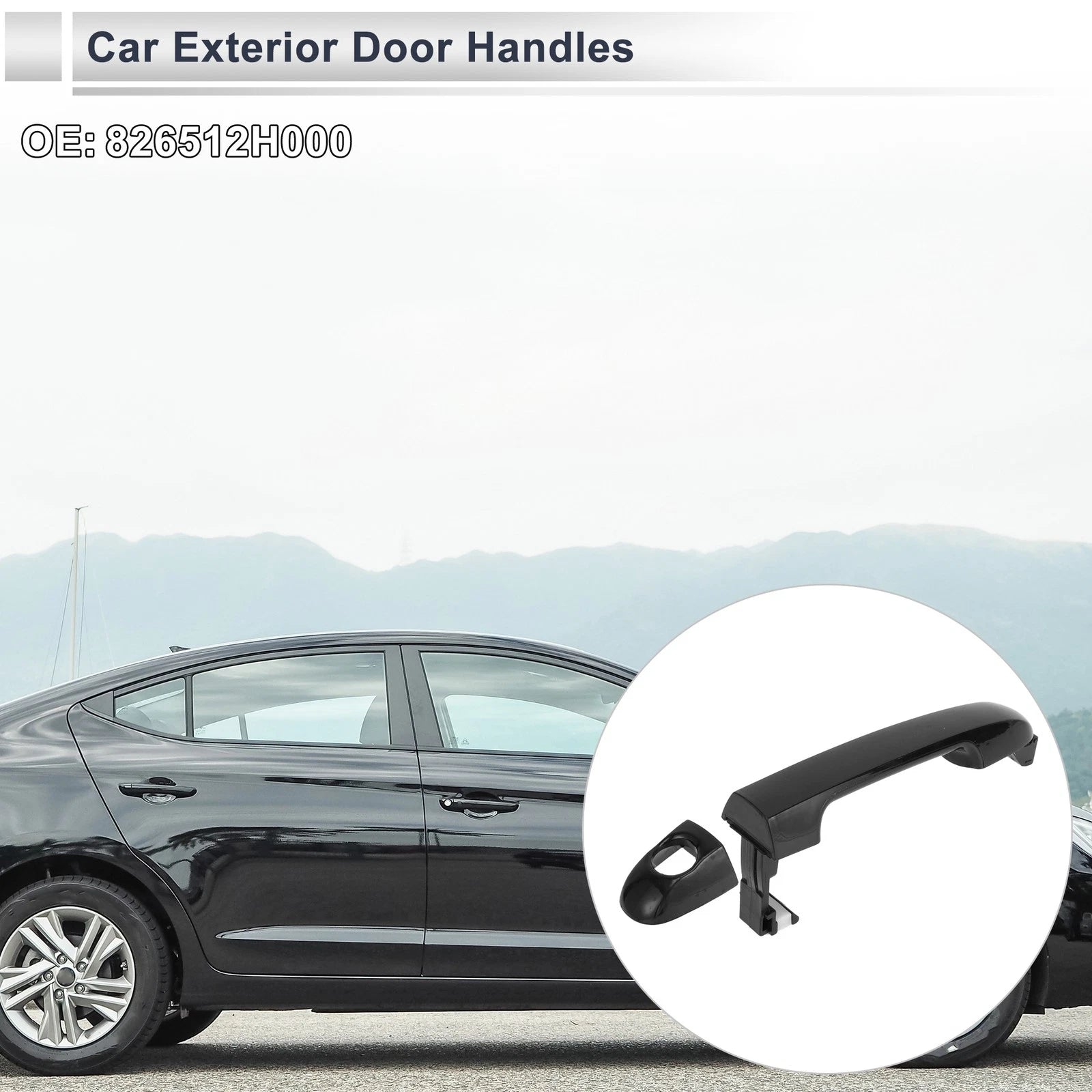 Front Left Exterior Door Handle Replacement for Hyundai Elantra 2006–2012