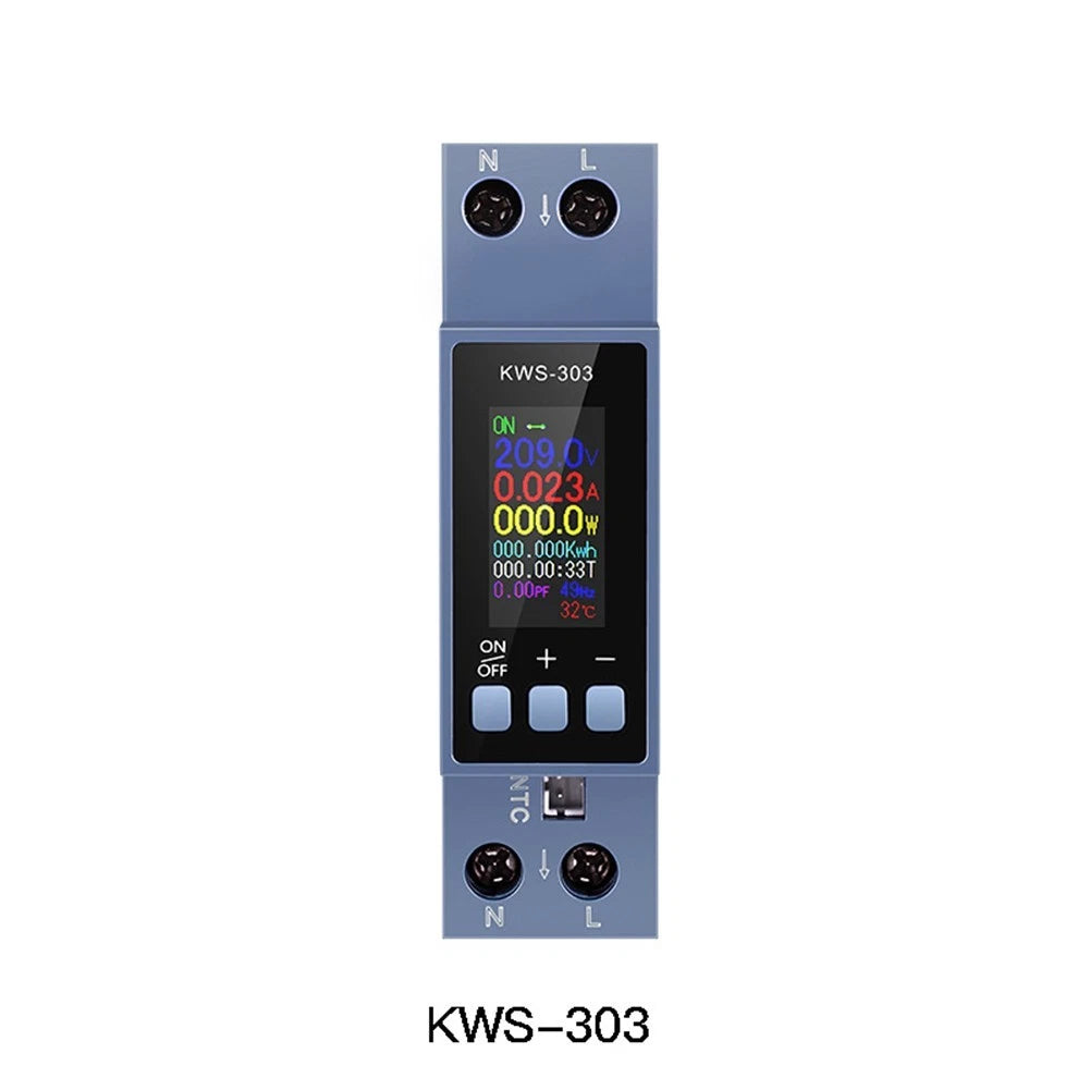 Reliable KWS303 AC Power Meter 40A for Residential and Light Commercial Use