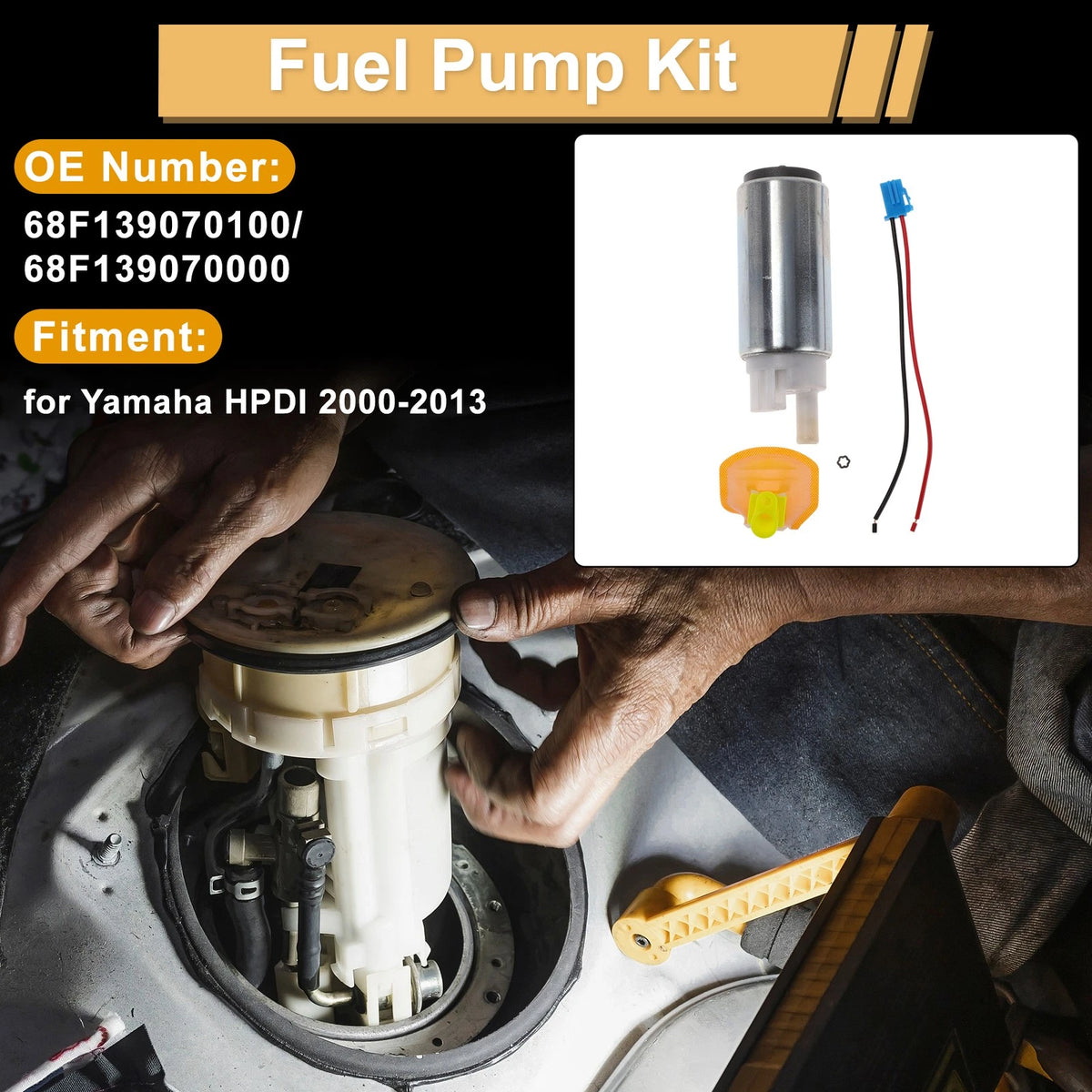 Fuel Pump for Yamaha HPDI (2000–2013) Metal No. 68F13907010