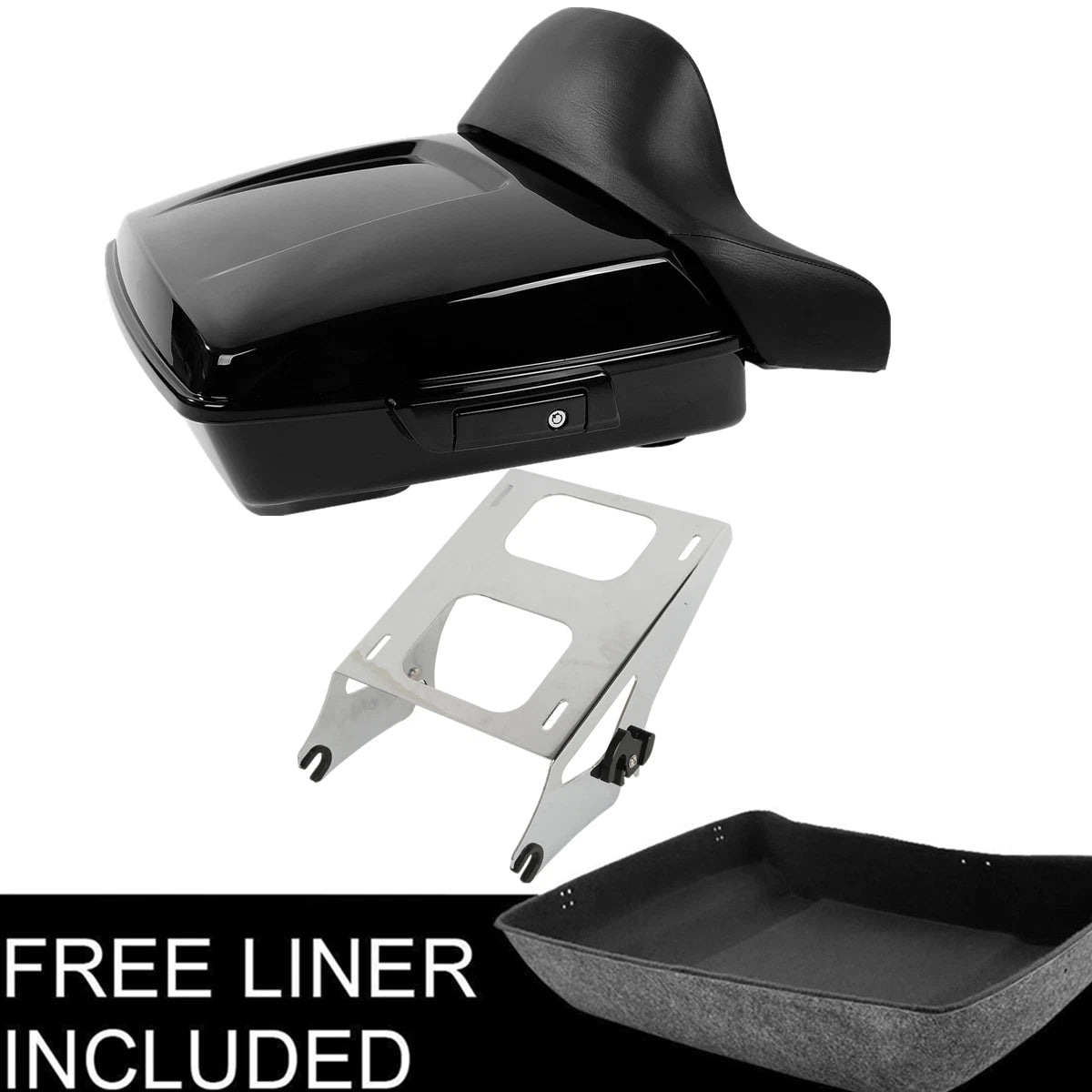 Trunk Pad Mount Rack for Harley Touring Street Road Glide (2014–2023)