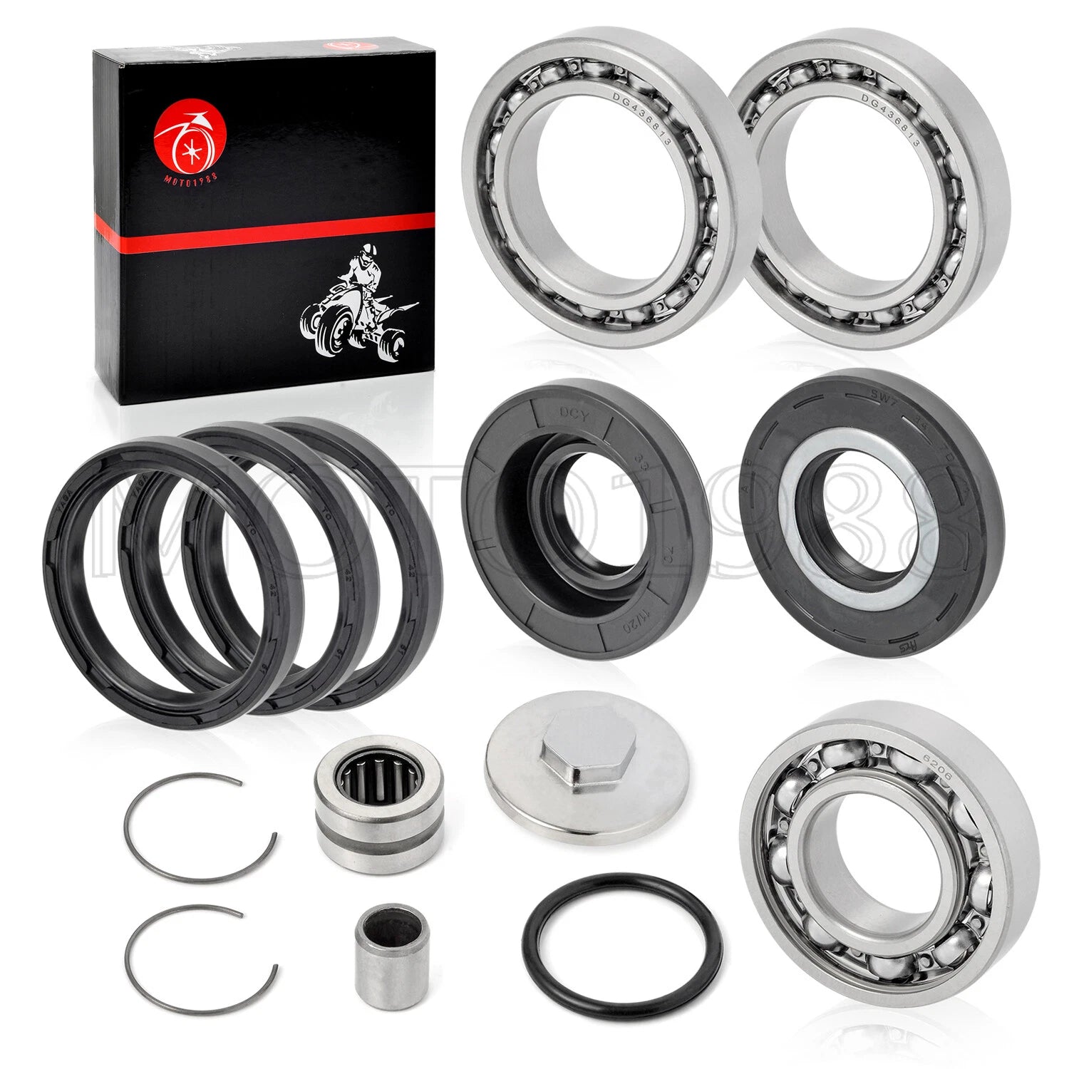 Rear Differential Bearing Seal Kit for Honda 250 Recon TRX250TE TM (1997–2017)