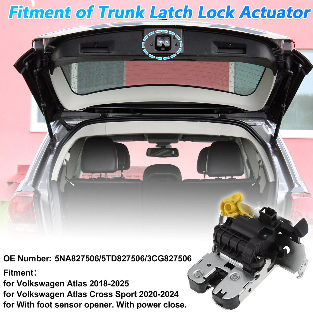 Rear Trunk Latch Lock Actuator Replacement for Volkswagen Atlas (2018–2025)