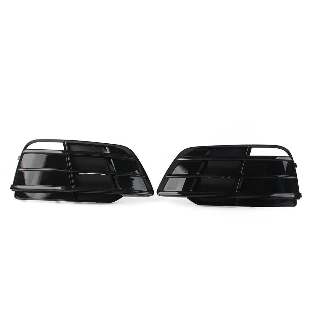 2X Front Bumper Fog Light Grille Cover for Audi Q5 SQ5 (2018–2022) Black
