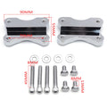 Chrome Fender to Fork Adapter Mount Bracket for Harley FLST (1986–2014)