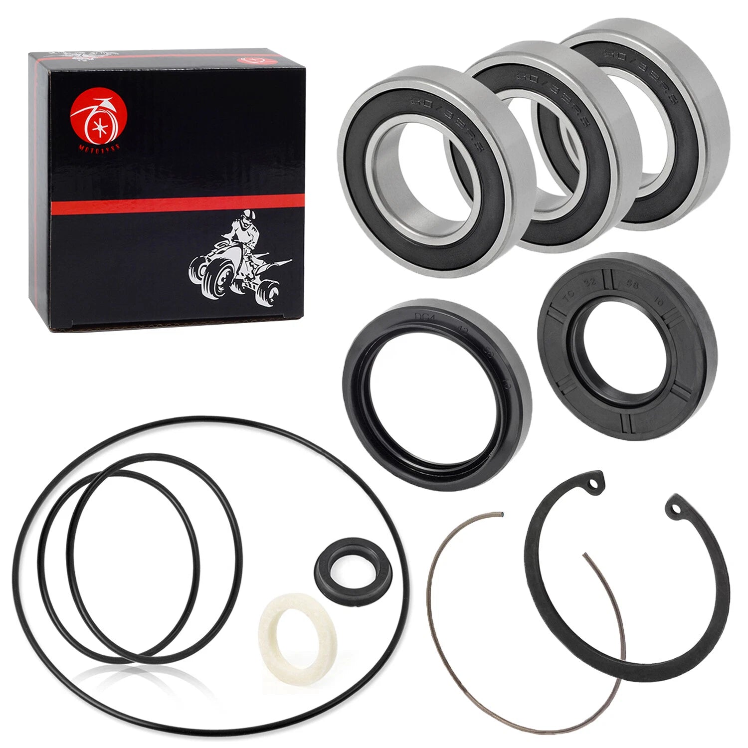 Rear Axle Wheel Bearing Seals for Honda Recon 250 TRX250TM TRX250TE (1997–2022)