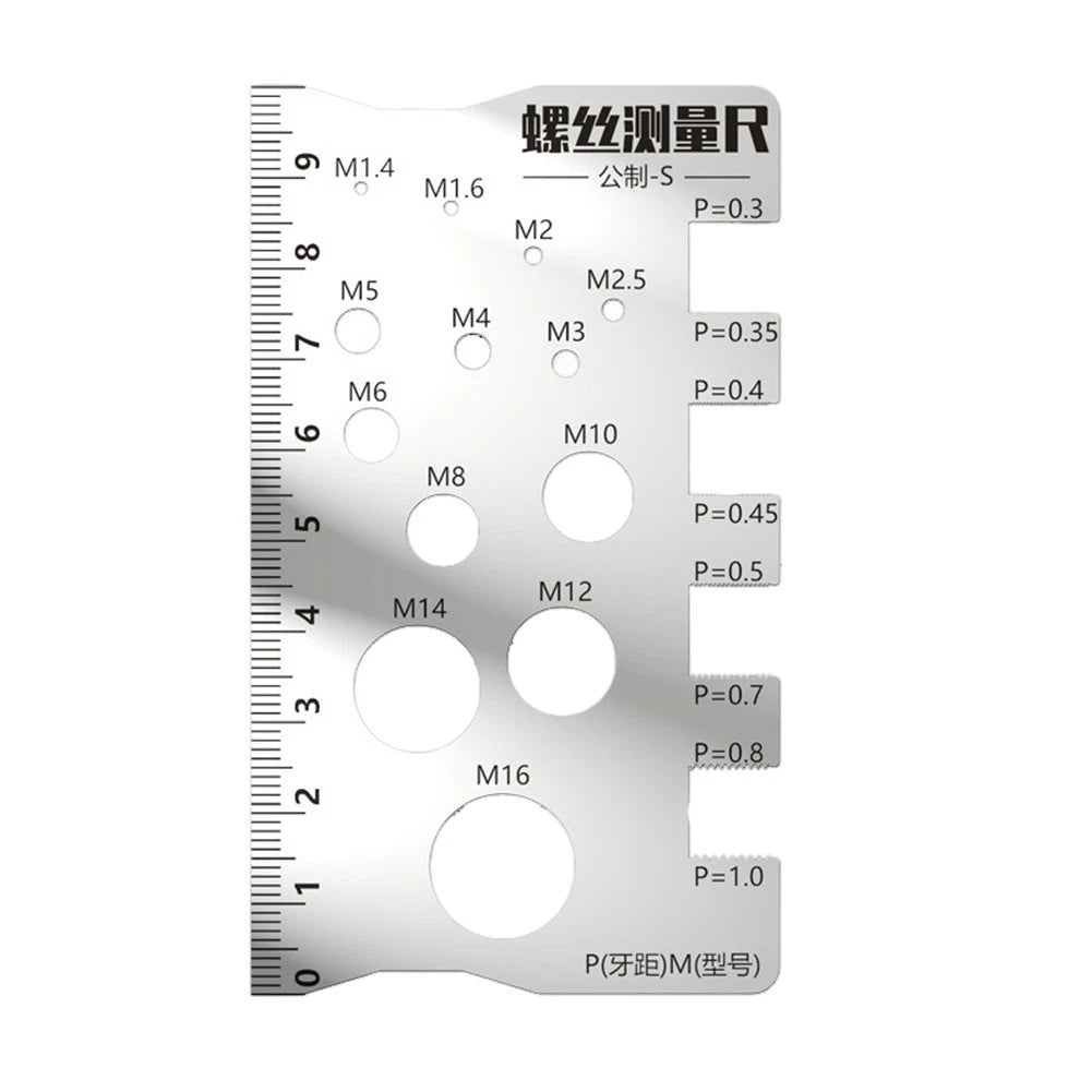 Pitch Measurement Gauge Screw Measuring Tool