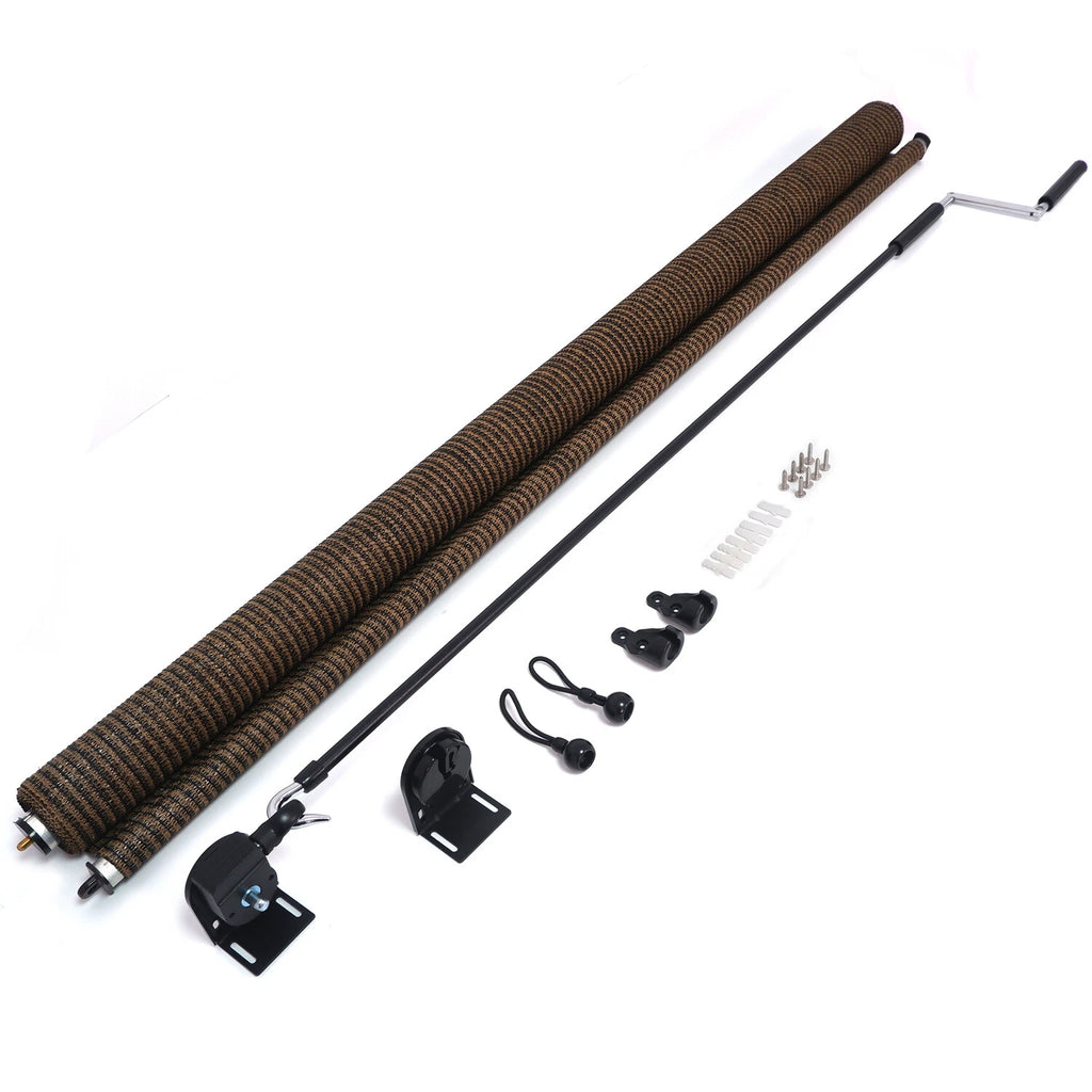 Roller Shade Blind for Deck Porch Balcony Patio (Light Filter)