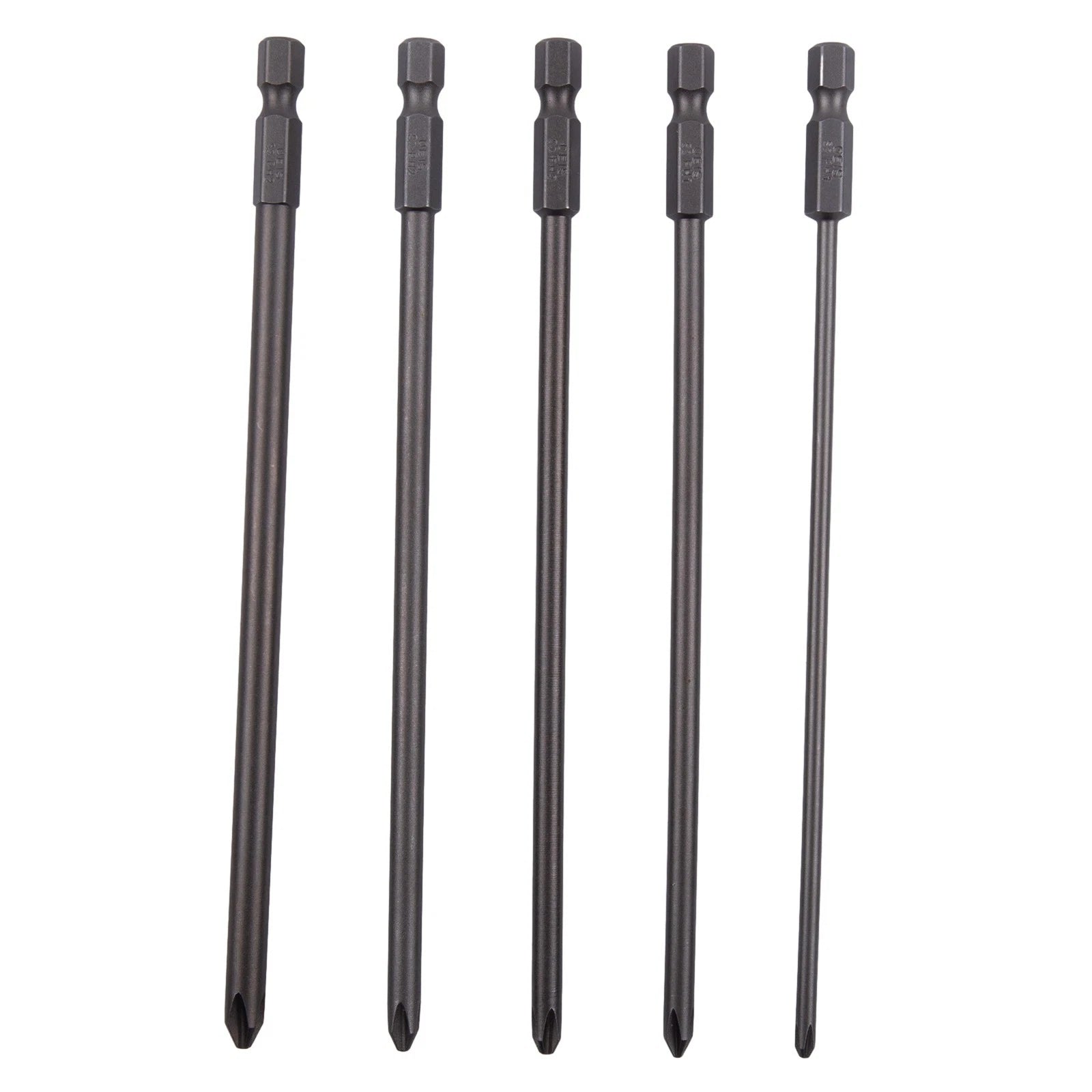 Set of 5 Screwdriver Bits 1/4 Inch PH1 for (150mm Long)