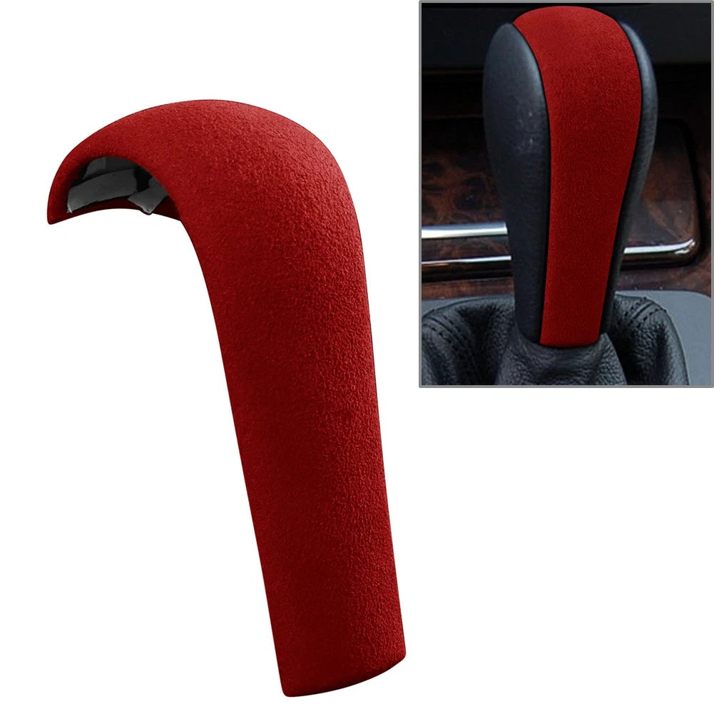 Gear Shift Knob Cover Trim Red for BMW 3 5 Series X3 X5 (E60 E61 E90 E92 E93 E83)