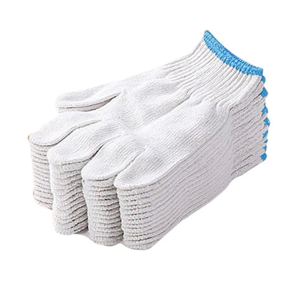 Set of 12 Breathable Nylon Wire Gloves for Hand Protection