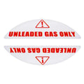 Set of 16 Universal Gas Cap Fuel Labels for Rental Cars