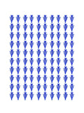 100 Pack Blue Weather Strip Retainers for Toyota