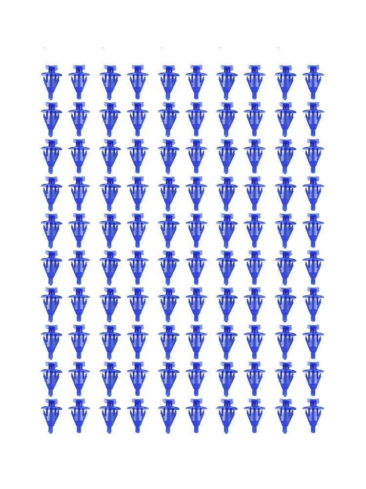100 Pack Blue Weather Strip Retainers for Toyota
