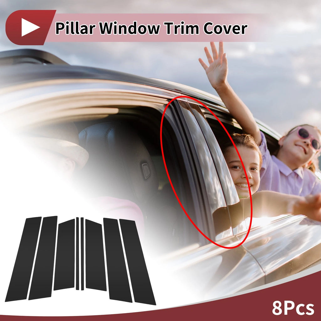 8 Pcs Door Pillar Window Trim Replacement for Mazda CX-50 (2023–2024)