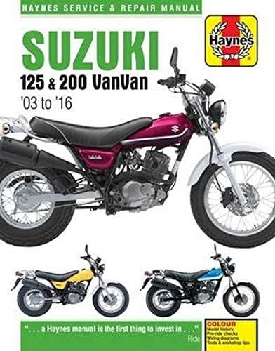 Haynes Manual for Suzuki RV125 & 200 Vanvan (2003–2016)