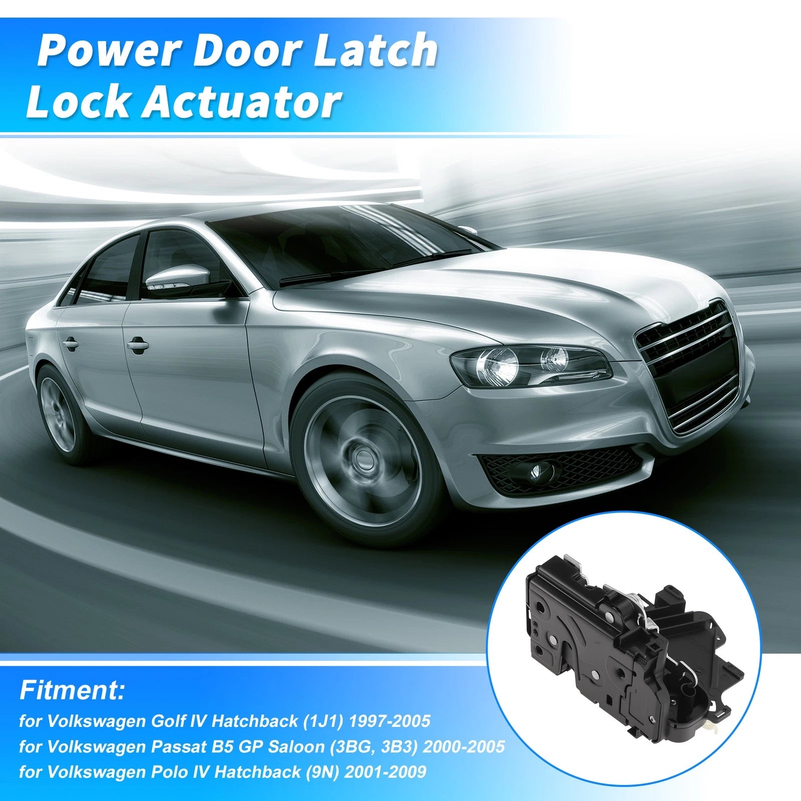 Rear Left Power Door Lock Actuator Replacement for Volkswagen Golf (2000–2006)