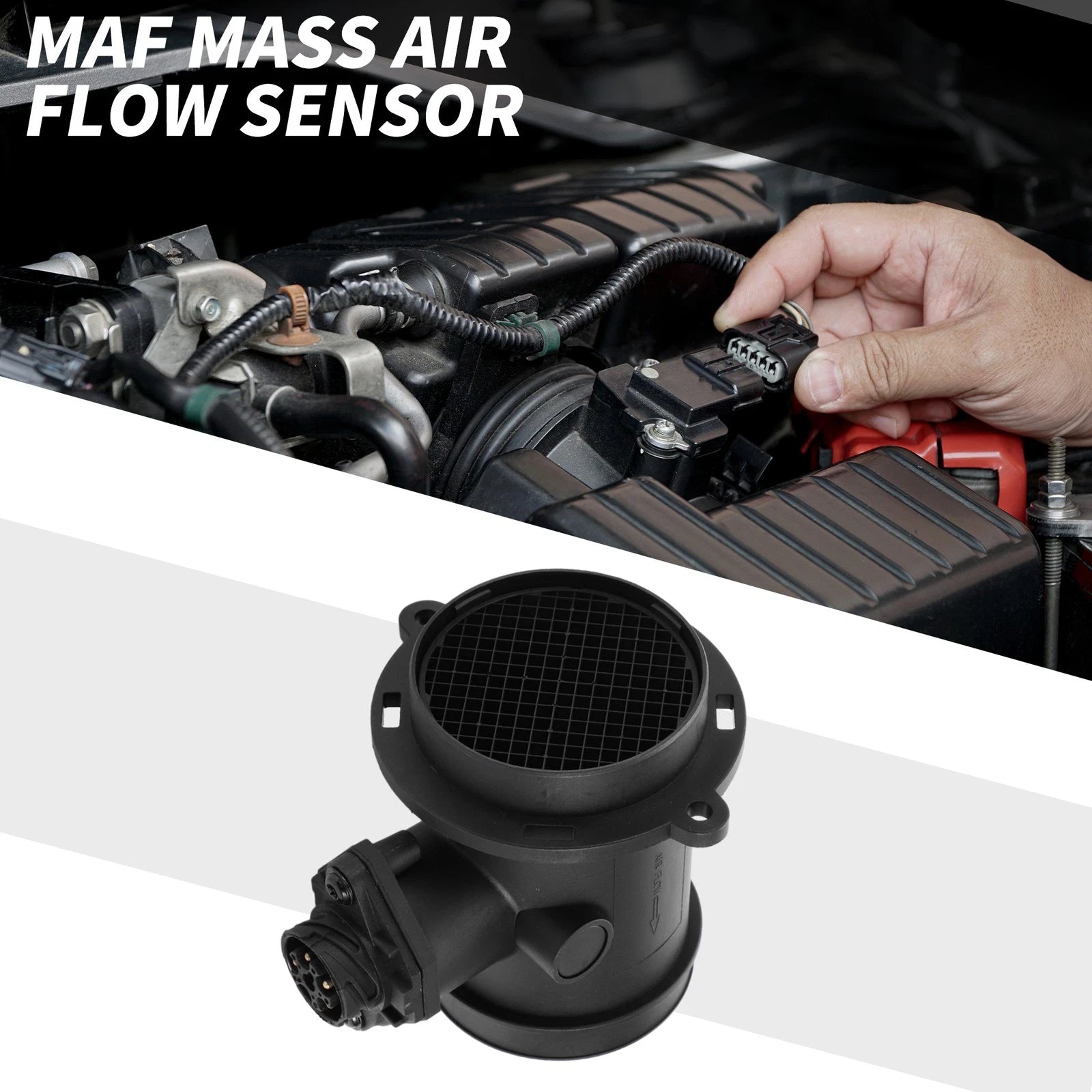 Mass Air Flow Sensor Assembly Replacement for Mercedes-Benz W202 C140 (1997–2000)