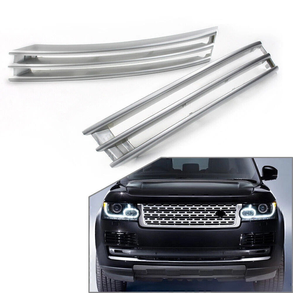 1 Pair Silver Front Bumper Grille for Land Rover Range Rover L405 (2013–2017)