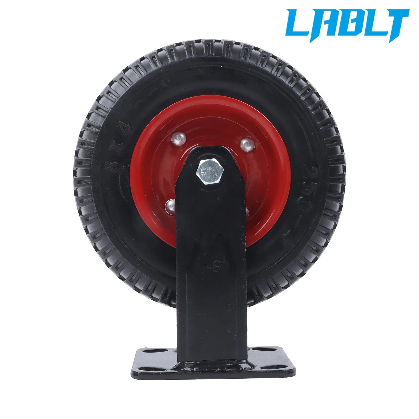 Set of 4 Heavy-Duty 8" Fixed PU Casters for Various Applications