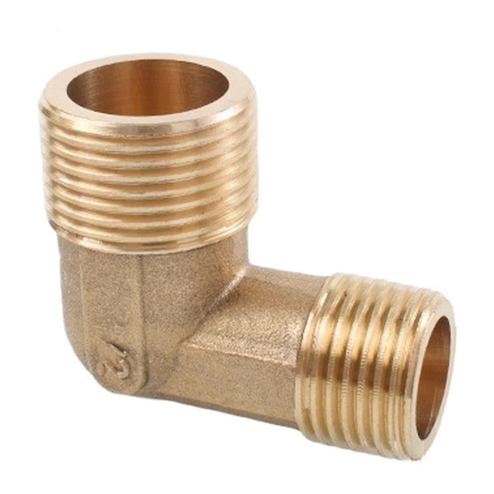 Brass Copper Elbow 6" to 4" Male Thread 90° Right Angle for Water