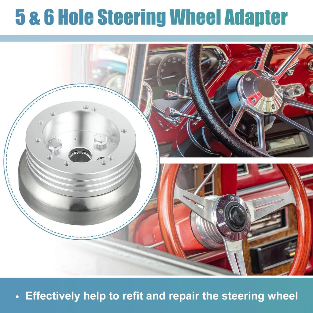 Steering Wheel Short Hub Adapter with 5 6 Hole for GM Chevy Tilt Column (1999–2013)