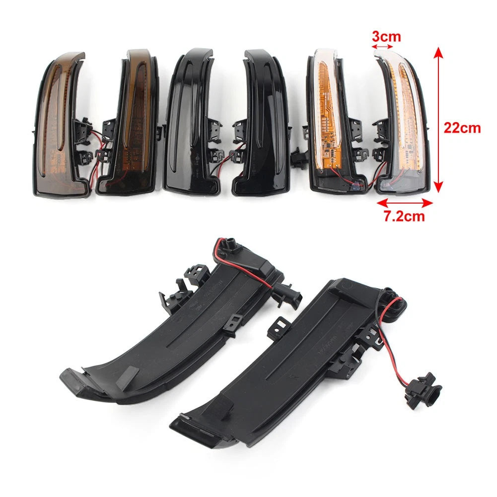 LED Side Mirror Sequential Turn Signal Lights for Mercedes-Benz A/B/C/E/S/CL/GLK