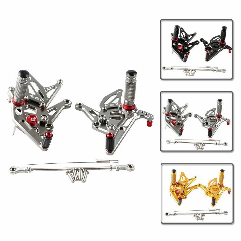 CNC Adjustable Rear Foot Pegs for Kawasaki Z1000 (2014–2017)