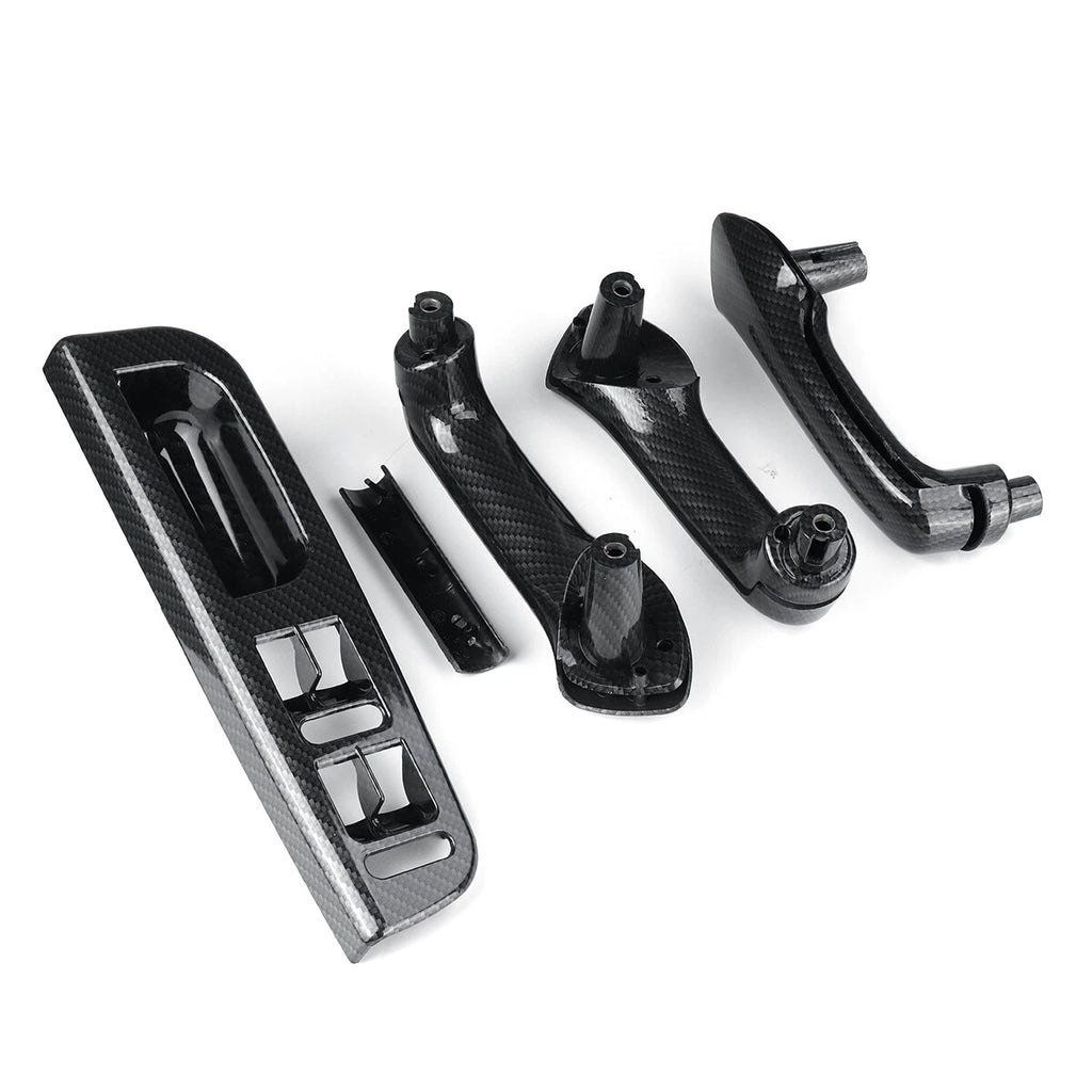 Set of 2 Interior Door Grab Handle Covers for Jetta Golf MK4 (1999–2004) Carbon Pattern