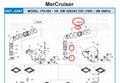 3" Exhaust Manifold Bellow Tube for MerCruiser GM V6 V8 (WET)