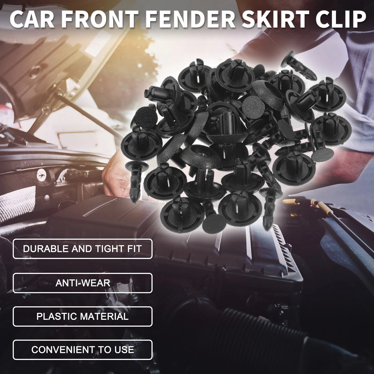 Fender Skirt Clip Set for Toyota 4Runner Avalon (2010–2026) (25 Pc)