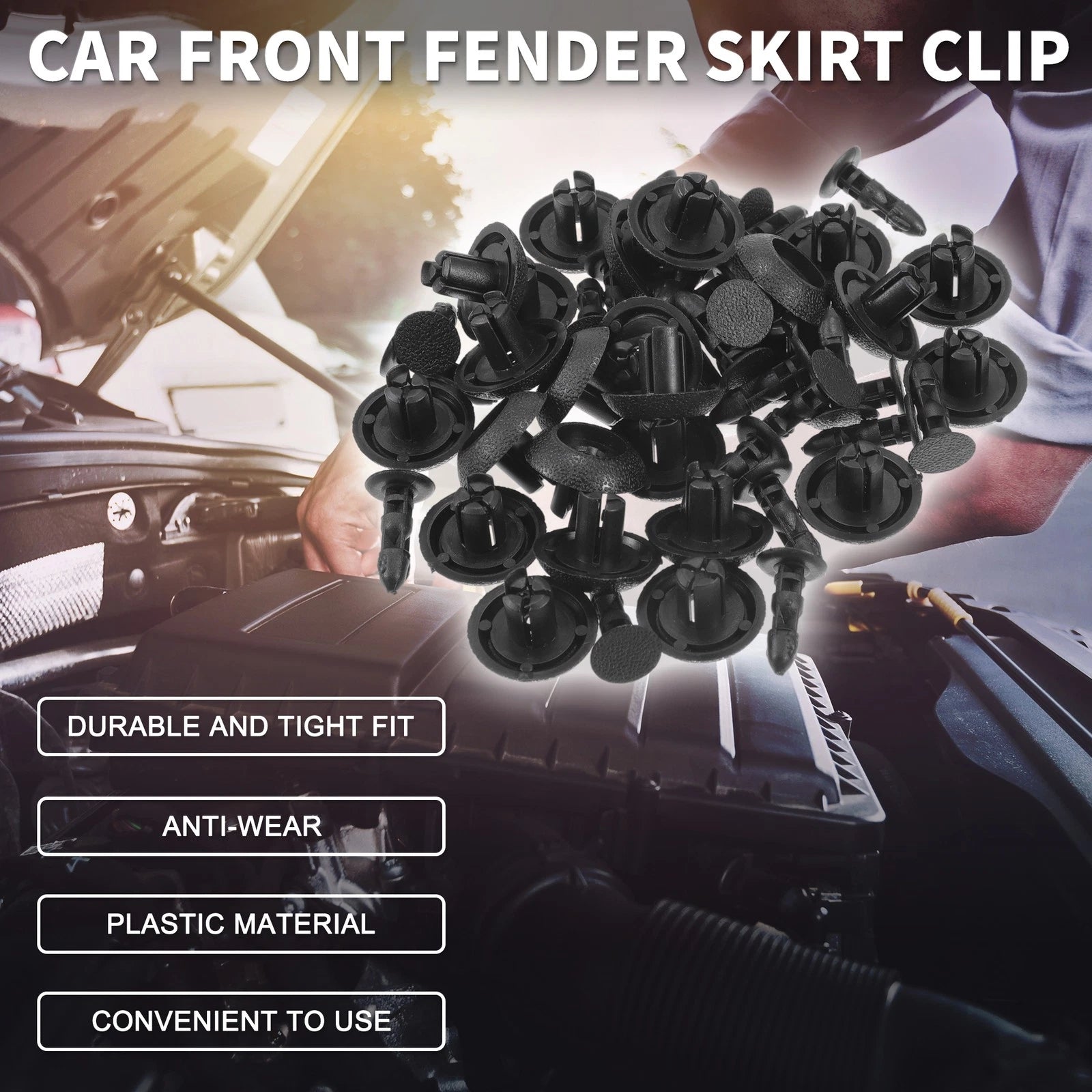 Fender Skirt Clip Set for Toyota 4Runner Avalon (2010–2026) (25 Pc)