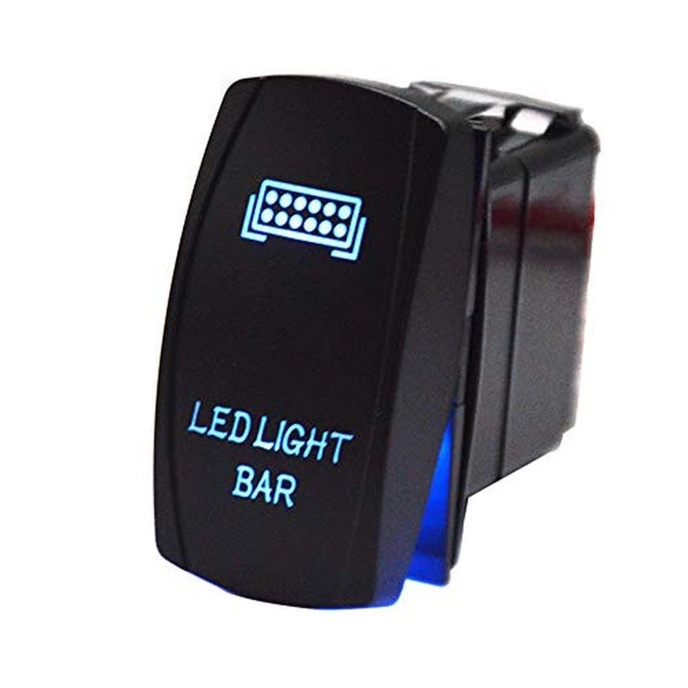12V Rocker Switch 5 Pin 20 Amp Blue LED Backlit for Polaris For Ranger Models