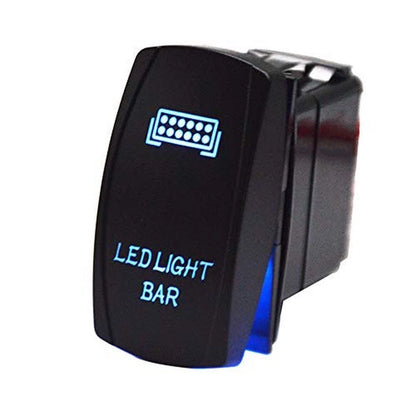 12V Rocker Switch 5 Pin 20 Amp Blue LED Backlit for Polaris For Ranger Models