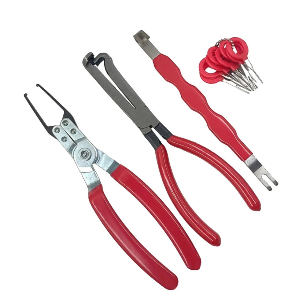 Red Electrical Disconnect Pliers Crafted from High Carbon Steel for Use