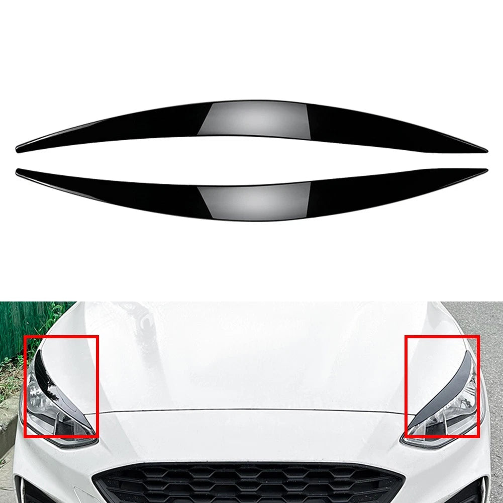 Headlight Eyebrow Trim for Ford Focus MK4 (2019–2021) - Glossy Finish