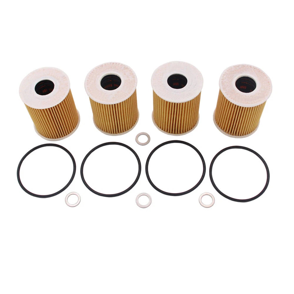 Set of 4 Oil Filters for Hyundai Genesis G80, Kia Sedona (2015–2020) 26320-3CKB0