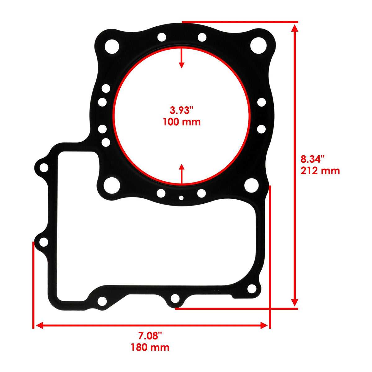 Cylinder Head Gasket Replacement for Honda TRX650FA Rincon 4WD (2003–2005)